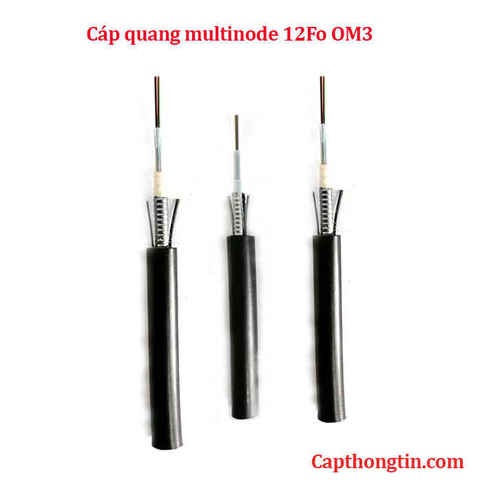Cáp quang multimode 12Fo OM3 ( 12Fo , 12 sợi , 12 core )