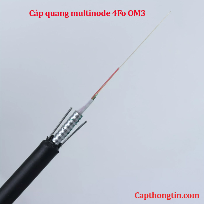 Cáp quang mulimode 4Fo OM3 ( 4Fo , 4 sợi , 4 core )
