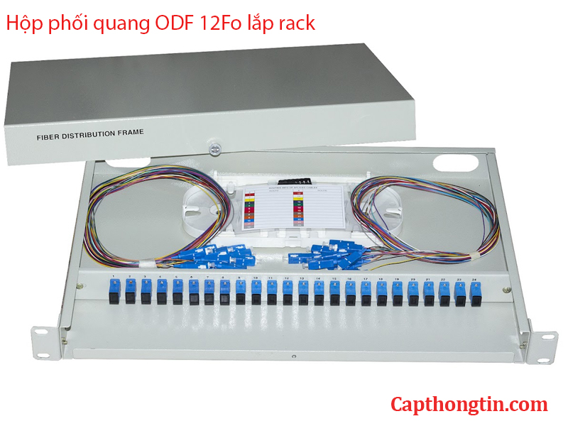 Hộp phối quang ODF 24FO lắp rack