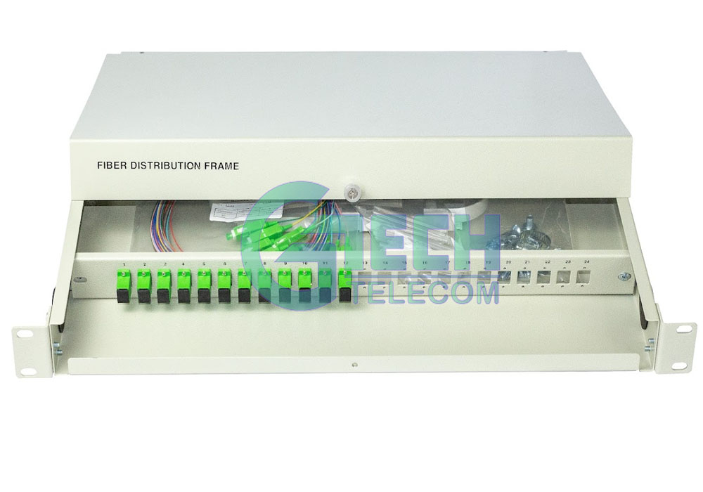 Hộp phối quang ODF 12Fo lắp rack SC-APC