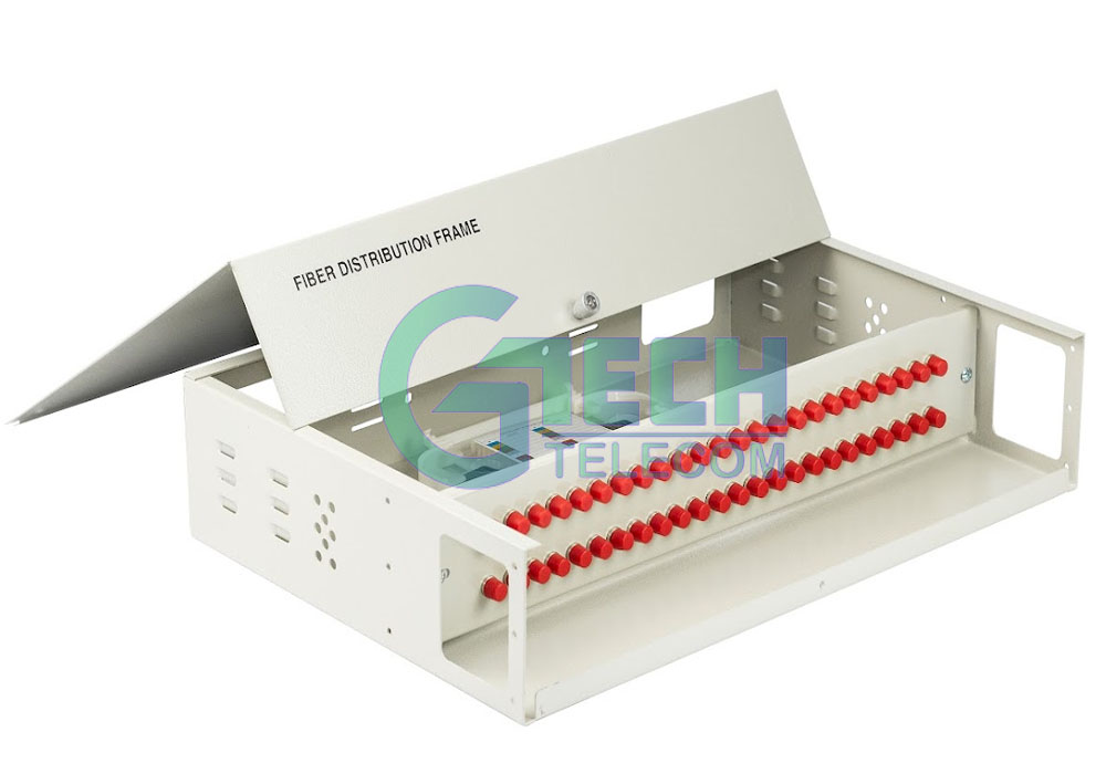 Hộp phối quang ODF 48Fo lắp rack FC-UPC
