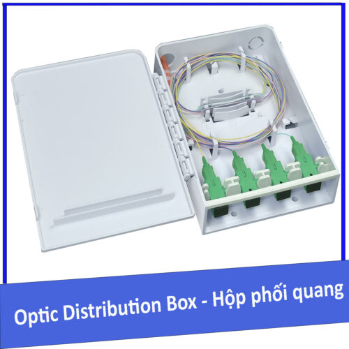 Hộp phối quang ODF 4Fo nhựa chuẩn SC/APC