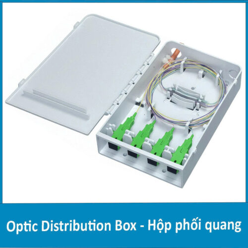 Hộp phối quang ODF 4Fo nhựa chuẩn SC/APC