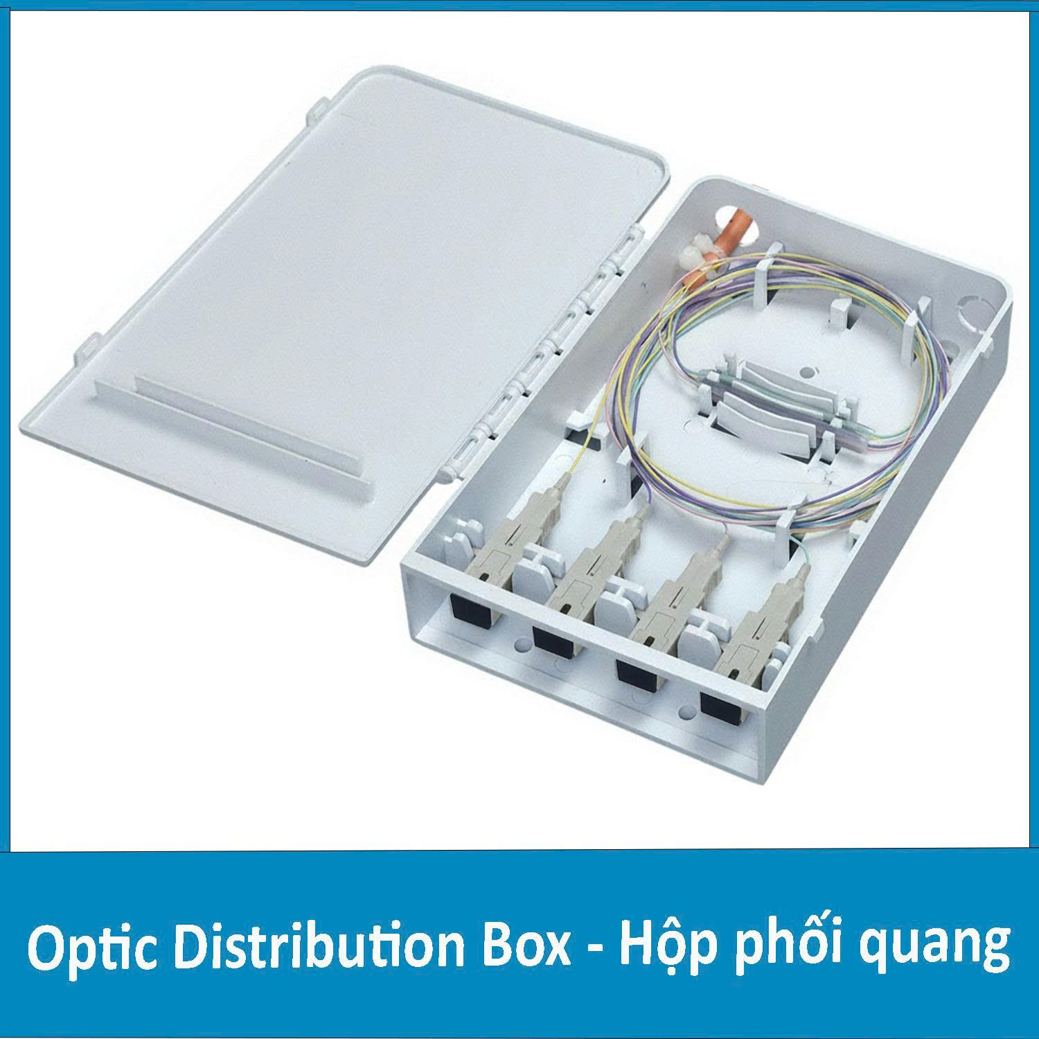 Hộp phối quang ODF 4Fo nhựa chuẩn SC Multimode ( OM2 , OM3 )