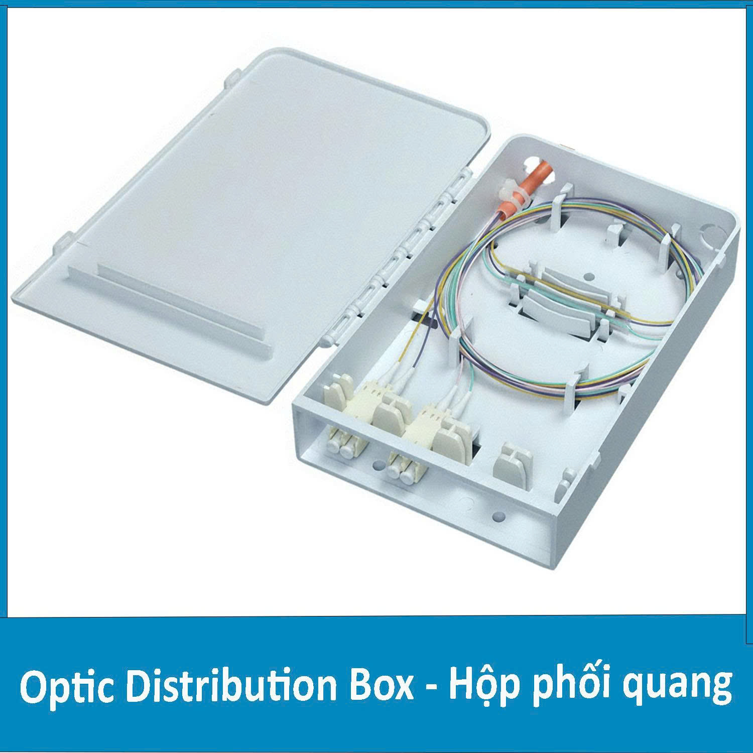 Hộp phối quang ODF 4Fo nhựa chuẩn LC Multimode ( OM2 , OM3 )