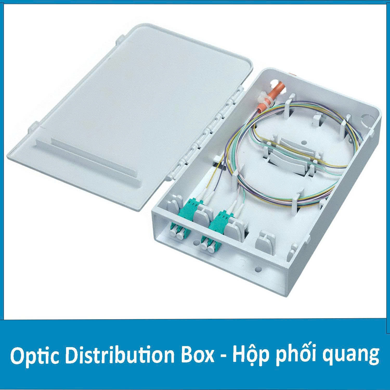 Hộp phối quang ODF 4Fo nhựa chuẩn LC Multimode ( OM2 , OM3 )