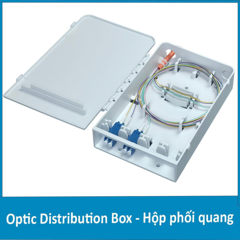 Hộp phối quang ODF 4Fo nhựa chuẩn LC/UPC