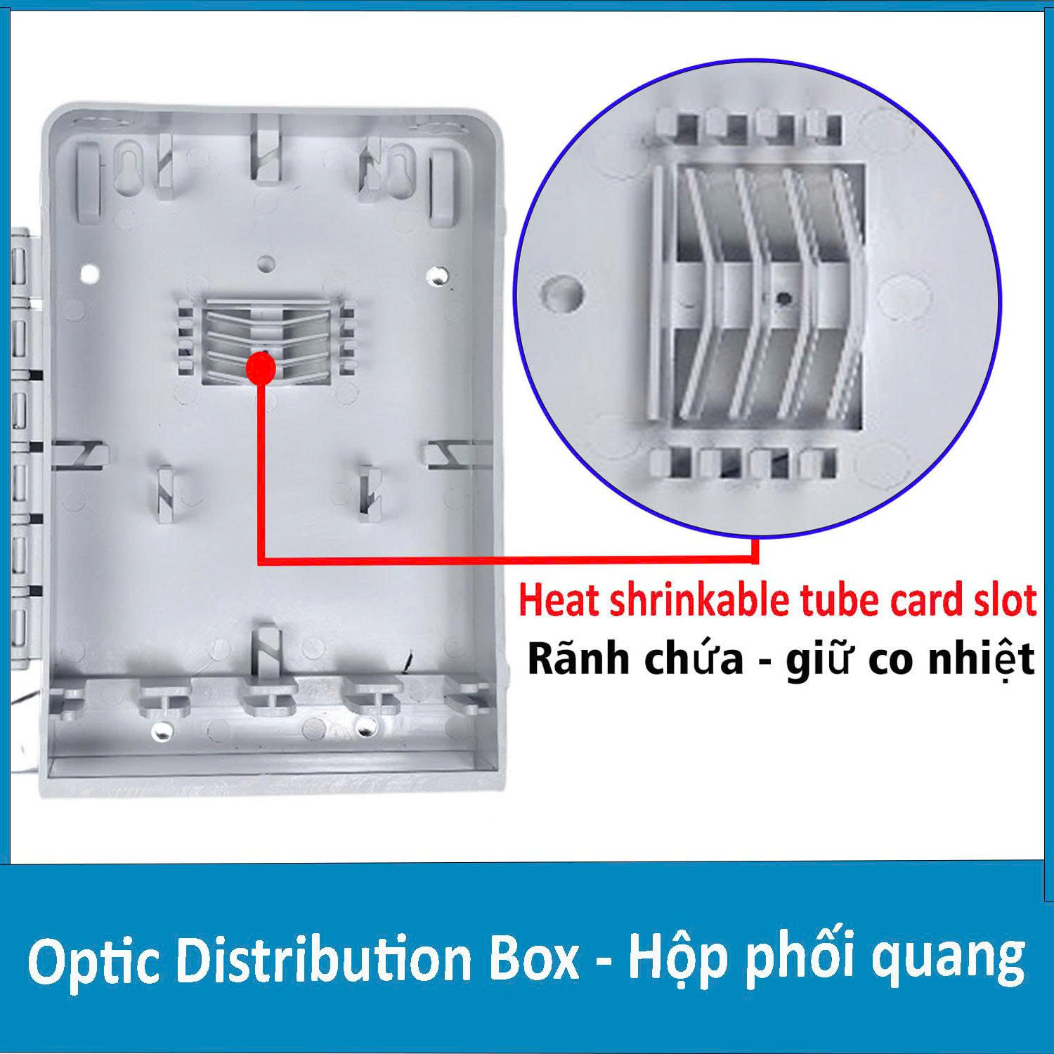 Hộp phối quang ODF 4Fo nhựa chuẩn SC/APC