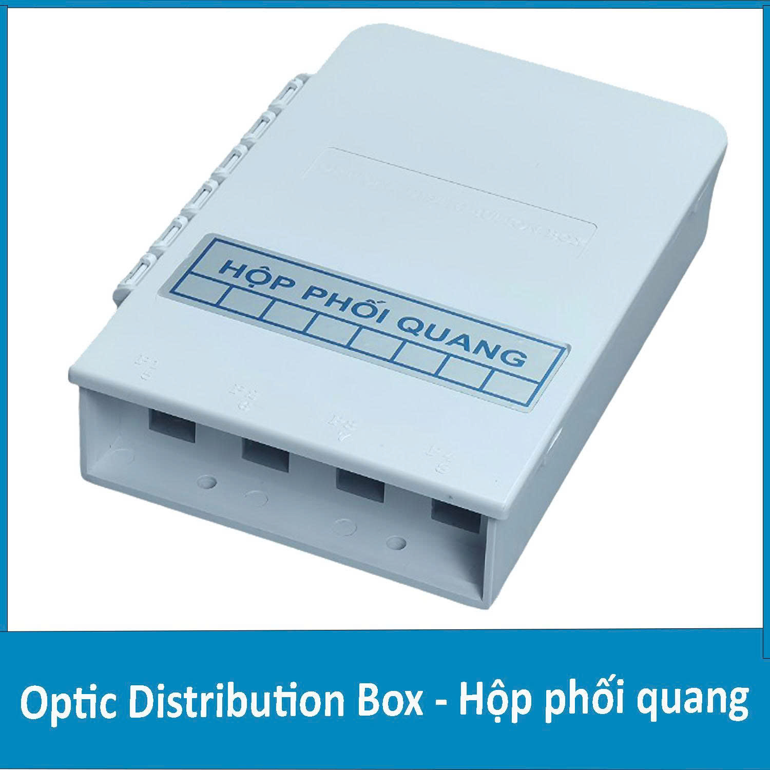 Hộp phối quang ODF 4Fo nhựa chuẩn SC/APC