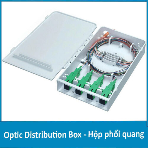 Hộp phối quang ODF 8Fo nhựa chuẩn SC/APC
