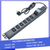 Thanh nguồn PDU 6 ổ cắm chuẩn C13 có APTOMAT MCB gắn rack 19