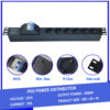 Thanh nguồn PDU 6 ổ cắm chuẩn châu âu có MCB gắn rack 19