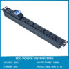 Thanh nguồn PDU 6 cổng có MCB lắp rack