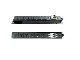 Ổ cắm điện, Thanh nguồn PDU 6 ổ chống sét ( SPD Surge Protector ) 1U gắn rack 19"