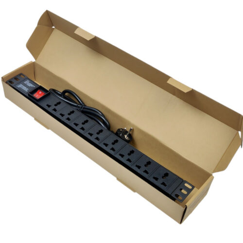 Ổ cắm điện, Thanh nguồn PDU 8 ổ chống sét ( SPD Surge Protector ) 1U gắn rack 19"