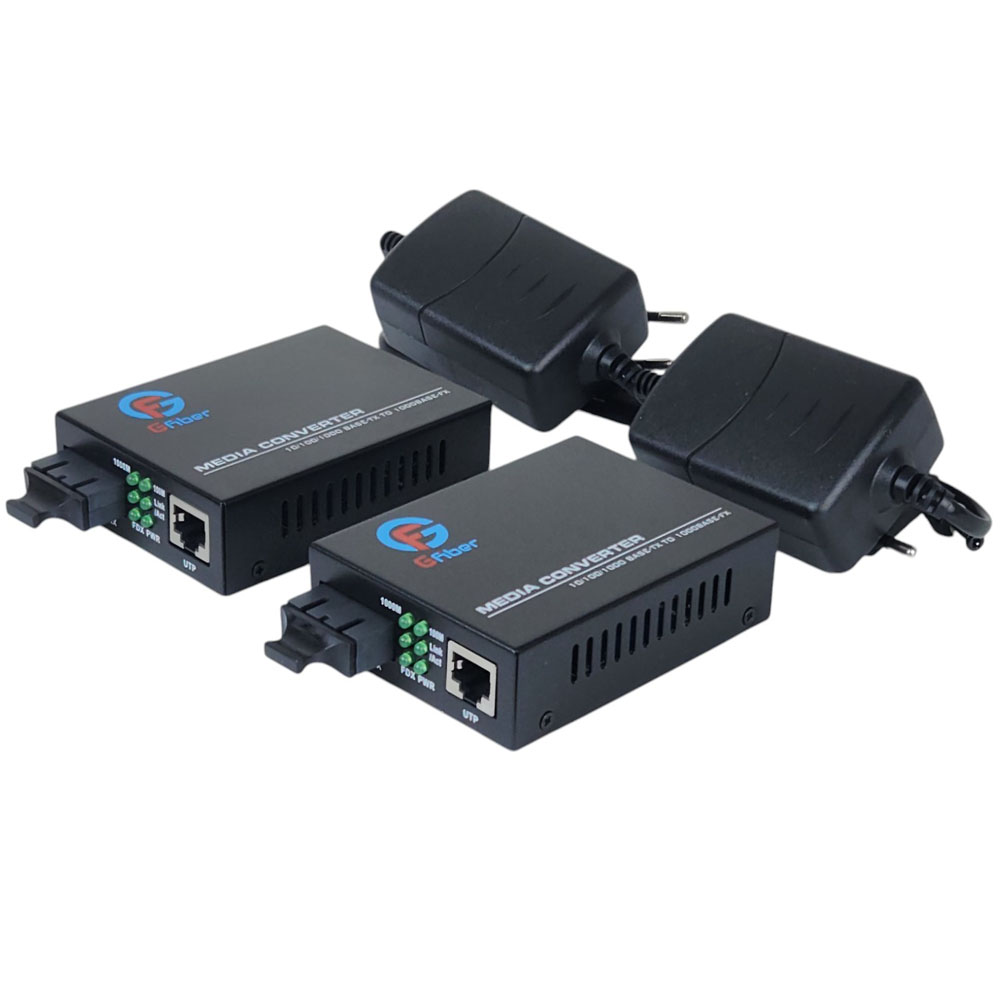 Bộ chuyển đổi quang điện Media Converter 2 sợi GF-1G-2F-20 ( 10/100/1000Mbs)