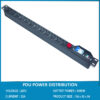 Ổ cắm điện, Thanh nguồn PDU 12 ổ đa dụng có APTOMAT MCB 32A dây dài 1.5M