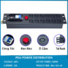 Ổ cắm điện, Thanh nguồn PDU 12 ổ cắm chuẩn C13 2U gắn rack 19″