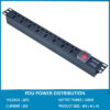 Ổ cắm điện, Thanh nguồn PDU 8 ổ cắm đa dụng 1U gắn rack 19″