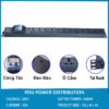 Ổ cắm điện, Thanh nguồn PDU 12 ổ đa dụng 1U có APTOMAT MCB