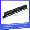 Thanh quản lý cáp 24 Port 1U 19 inch