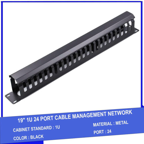Thanh quản lý cáp 24 Port 1U 19 inch