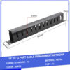 Thanh quản lý cáp 12 Port 1U 19 inch