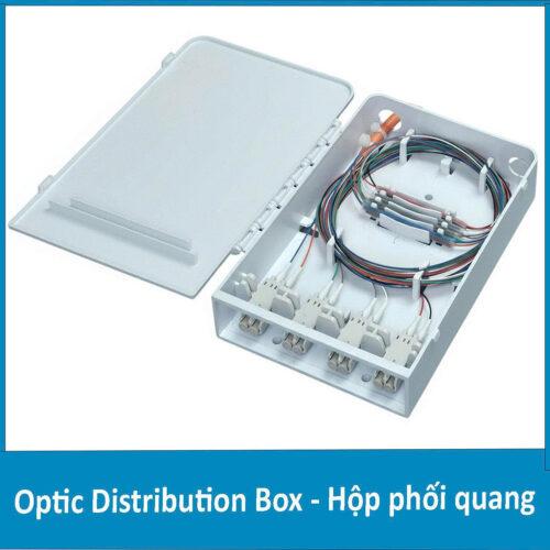 Hộp phối quang ODF 8Fo nhựa chuẩn LC Multimode (OM2, OM3)