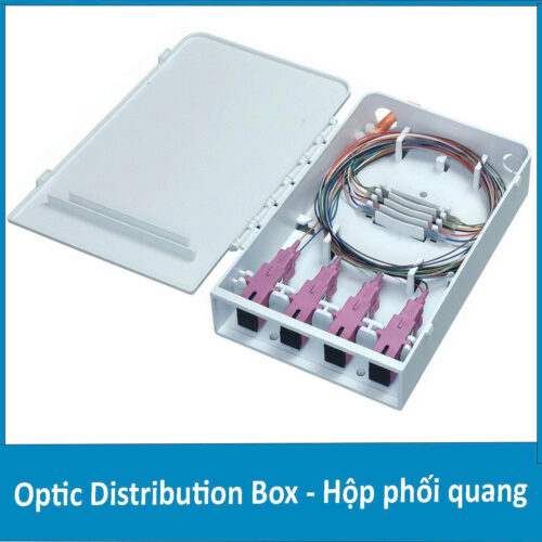 Hộp phối quang ODF 8Fo nhựa chuẩn SC Multimode OM4
