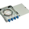 Hộp phối quang ODF 4FO gắn tường bằng sắt Singlemode LC/UPC