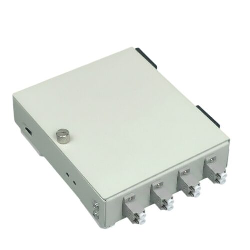 Hộp phối quang ODF 4FO gắn tường bằng sắt Multimode LC/UPC OM2