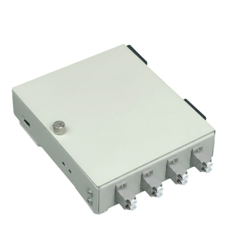 Hộp phối quang ODF 4FO gắn tường bằng sắt Multimode LC/UPC OM2