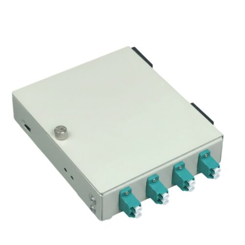 Hộp phối quang ODF 4FO gắn tường bằng sắt Multimode LC/UPC OM3