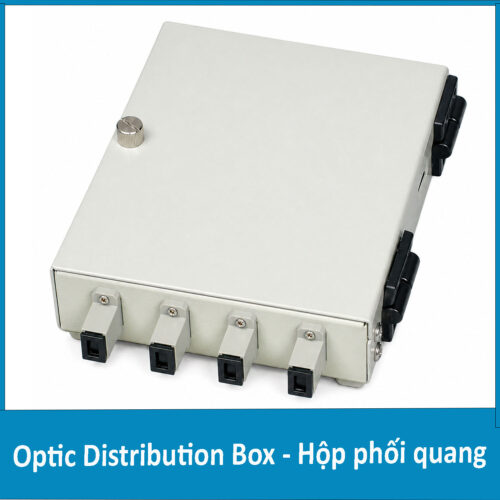 Hộp phối quang ODF 4FO gắn tường bằng sắt Multimode SC/UPC OM2