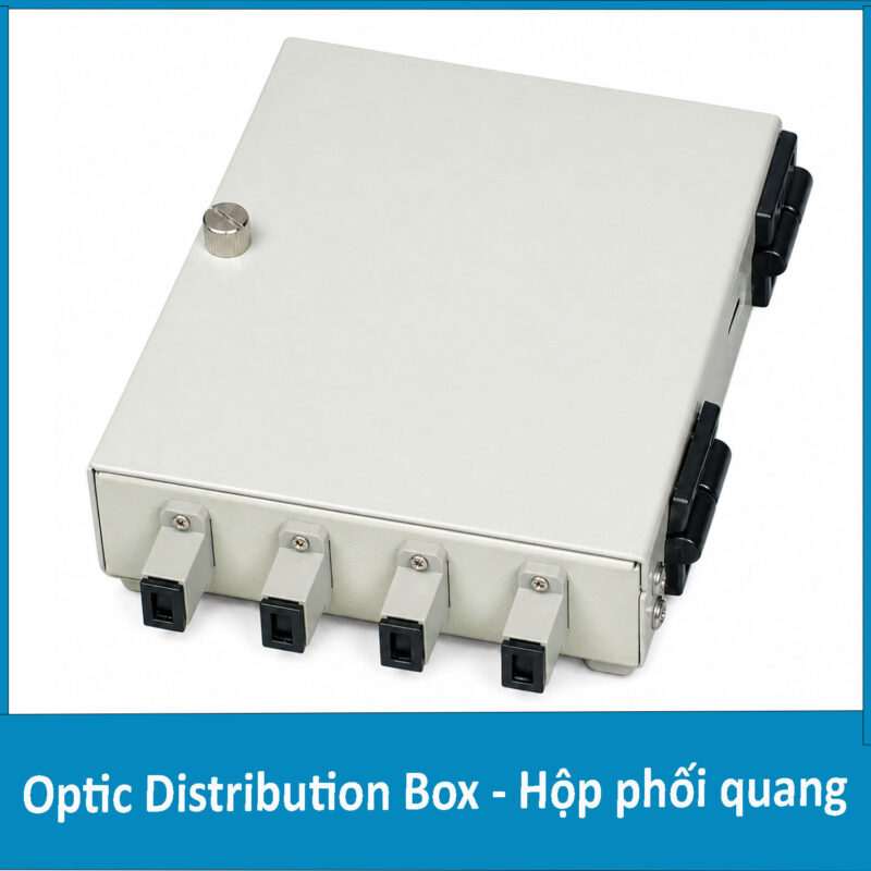 Hộp phối quang ODF 4FO gắn tường bằng sắt Multimode SC/UPC OM2