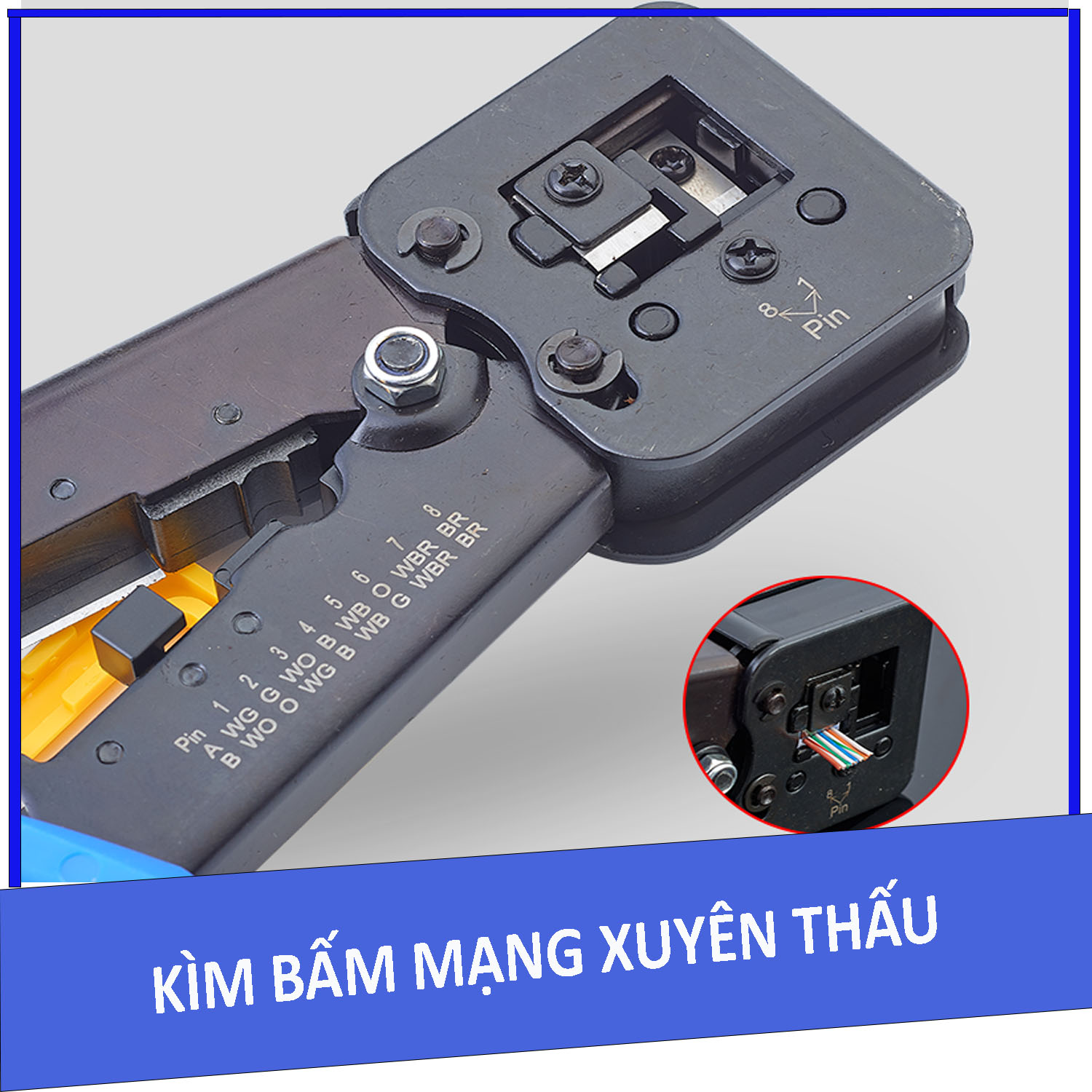 Kìm bấm mạng xuyên thấu RJ45, RJ11